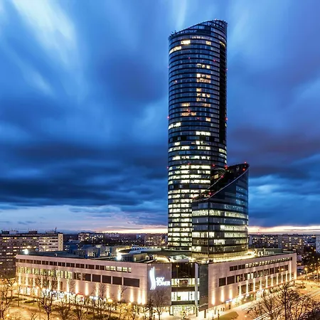 40th+ Floor Luxury In Sky Tower Hotel Wrocław